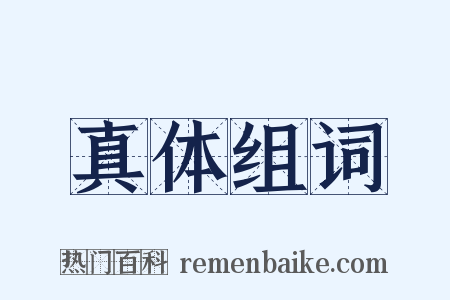 真体组词是什么意思的图片